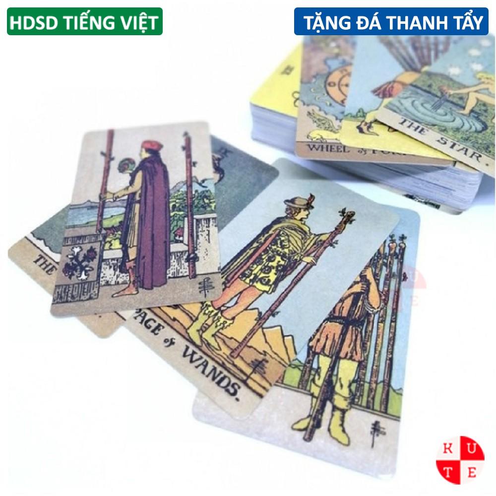 Bài Tarot Waite Smith Borderless Edition 78 Lá Bài Phiên Bản Không Viền Tặng Hướng Dẫn Tiếng Việt Và Đá Thanh Tẩy