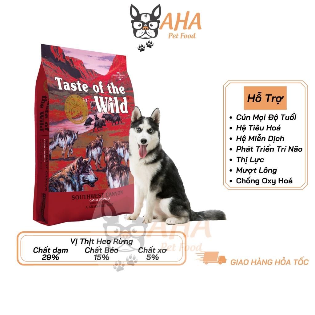 Thức Ăn Cho Chó Husky Taste Of The Wild Bao 500g Hỗ Trợ Xương Cơ Khớp - Southwest Canyon Thịt Heo Rừng, Trái Cây Rau Củ