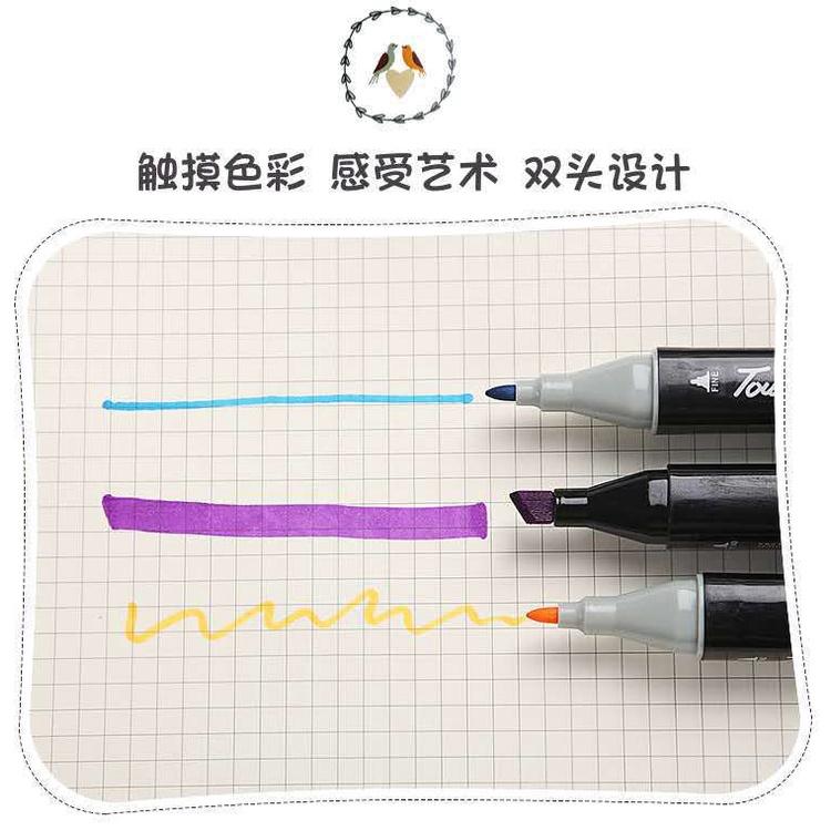 Bộ Bút Dạ 2 Đầu 48 Cây Marker Touch