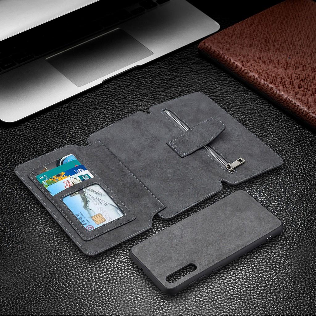 Ốp lưng điện thoại dạng ví da lật có ngăn đựng thẻ cho Samsung Galaxy A70S A50S A30S A70 A50 A40 A30 A20 A10