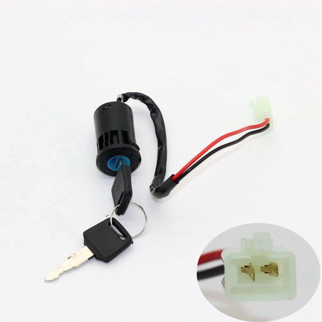 10X Ignition Key Switch Lock and 2 Keys for Scooter Dirt Bike Moped ATV Kart