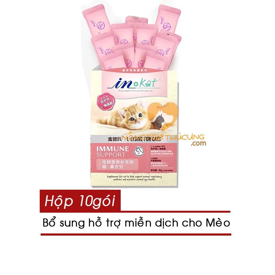 Cốm Hỗ Trợ Tăng Miễn Dịch Và Mắt Cho Mèo IN KAT IMMUNE SUPPORT 10G (1g x 10 gói) nhập USA