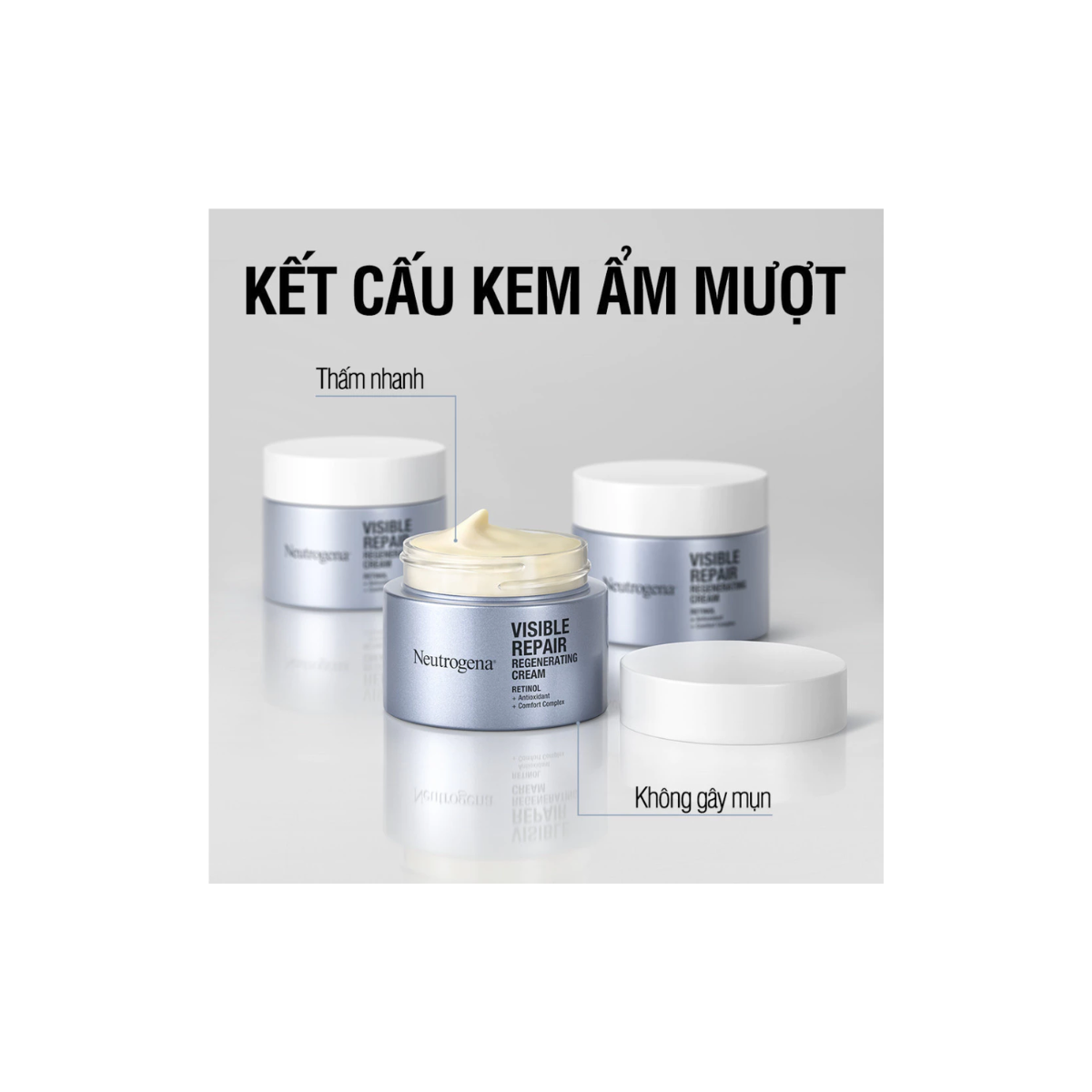 Kem dưỡng Retinol Chống Lão Hóa Giảm Nhăn Neutrogena Visible Repair Regenerating Cream (50g)
