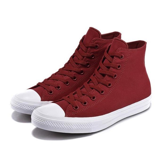 Giày C k2 AllStar Nam Cổ Cao Đỏ mận