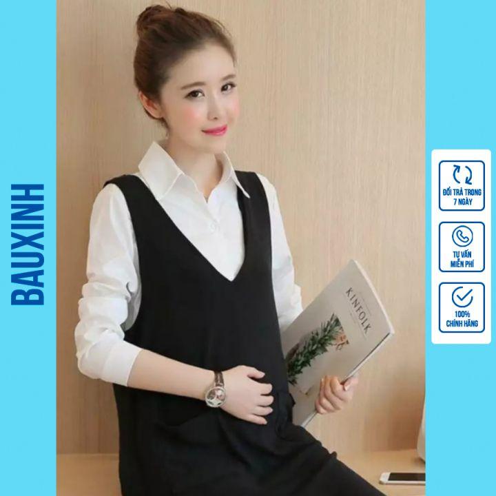 YẾM BẦU CÔNG SỞ CỔ TIM - Váy bầu màu đen -không kèm áo