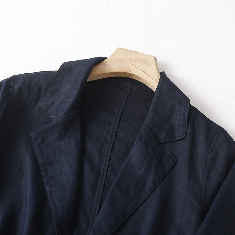 Áo vest Linen dáng lửng, chất liệu vải linen tự nhiên, thời trang phong cách Nhật Bản - Đũi Việt DV04