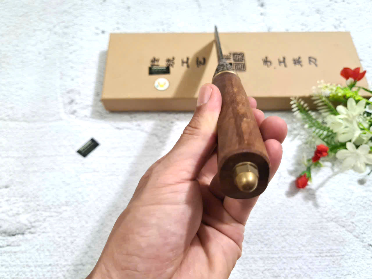 DAO BẾP - DAO THÁI HOA VĂN KHÂU ĐỒNG MÃ A3 DT157 NT topcomshop vn