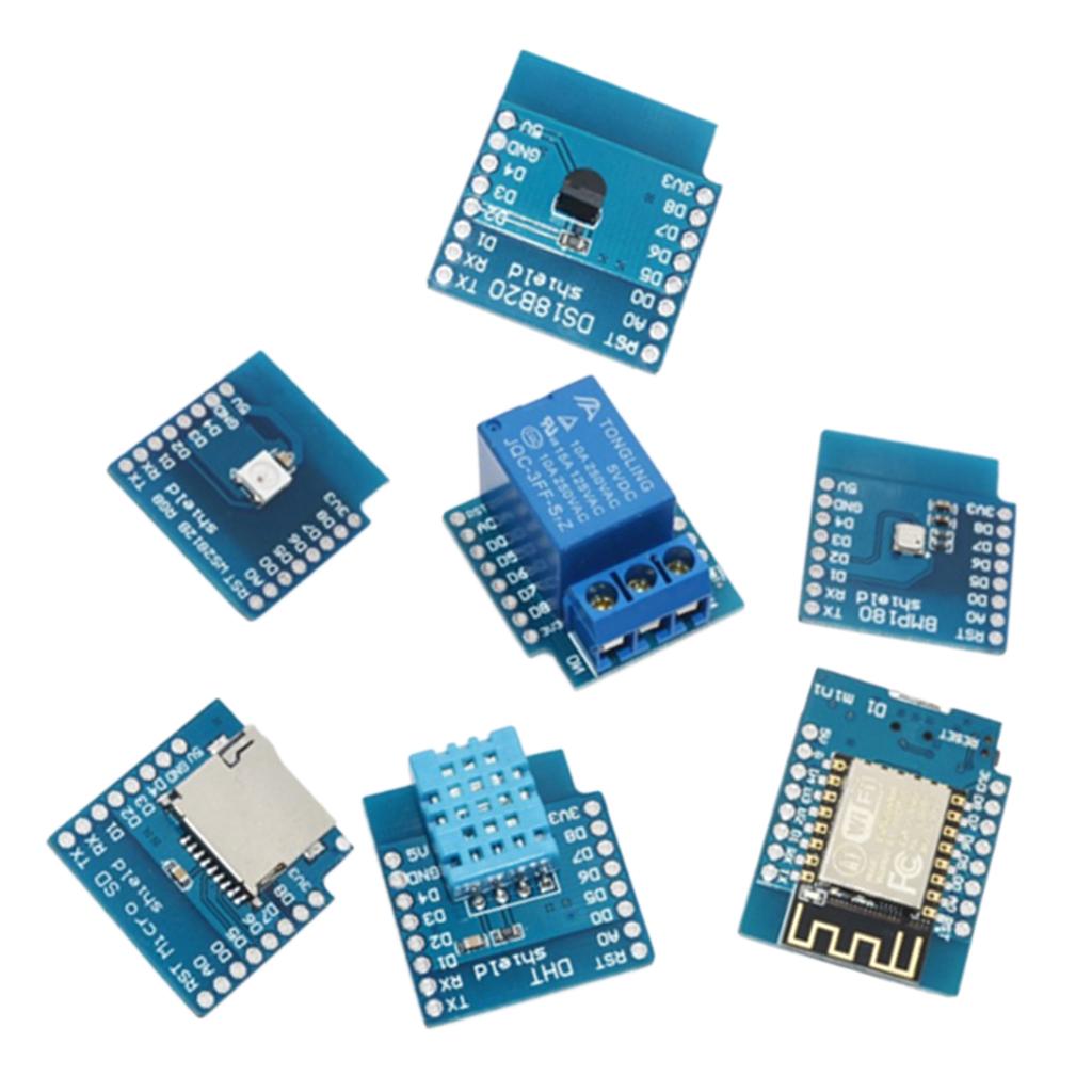 7pc D1 Mini Kit NodeMcu 4M Bytes Lua WiFi Development Board Base On ESP-12F
