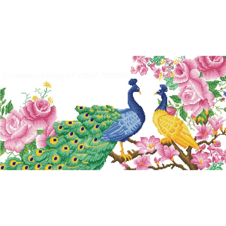 Tranh đính đá Vạn cổ tình thâm ơn cúc dục - Thiên thu nghĩa trọng đức sinh thành - khách tự đính đá