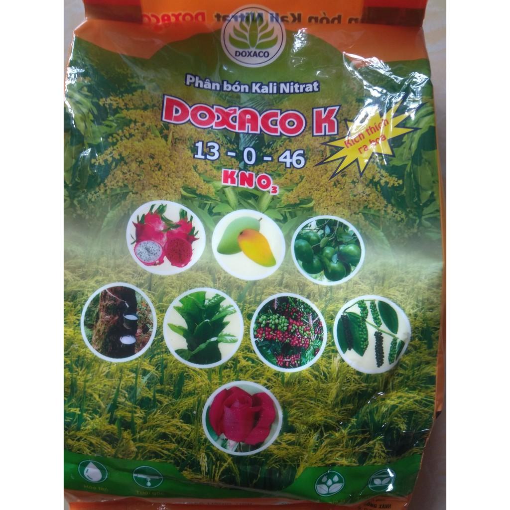 Phân bón NPK 13-0-46 giúp lớn trái, đẹp trái - gói 1 kg DOXACO K