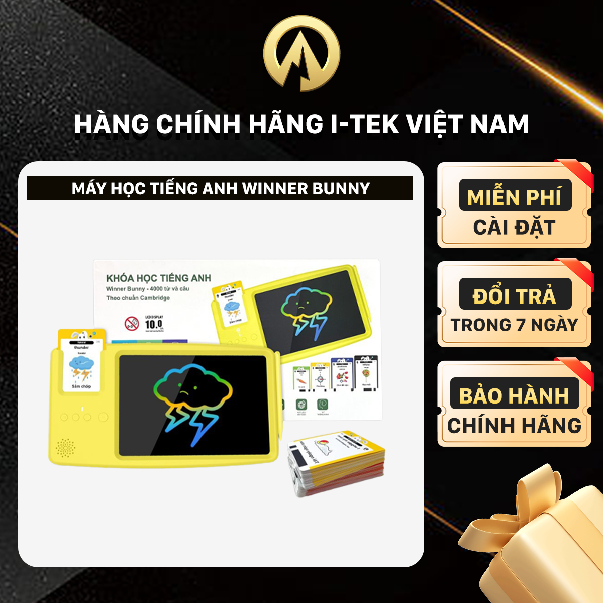MÁY HỌC THỰC TIỄN TIẾNG ANH “WINNER BUNNY” 4000 Từ VÀ CÂU THEO CHUẨN CAMBRDGE