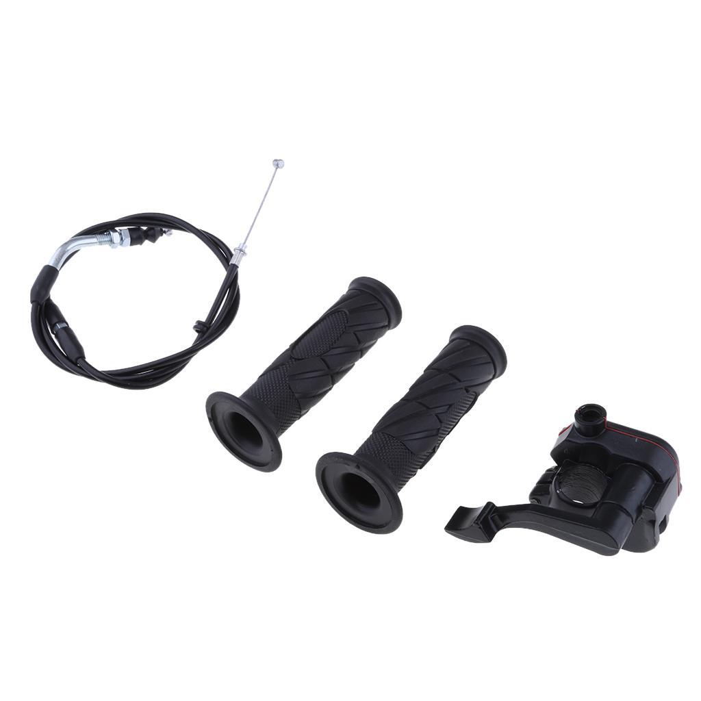 7/8'' 22mm Twist Grip & Thumb Throttle & Cable Assembly for ATV