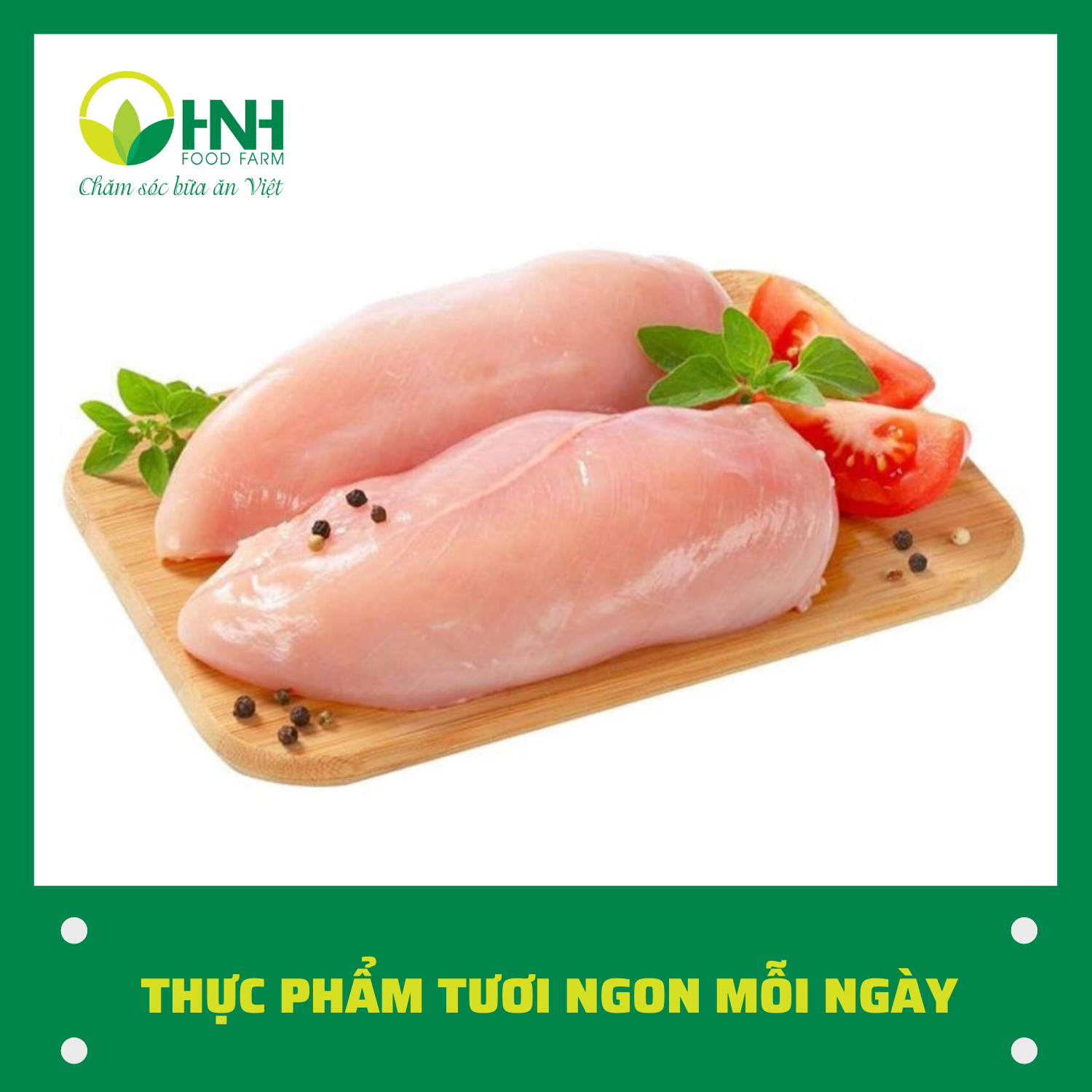 Ức gà công nghiệp lọc xương - 1kg