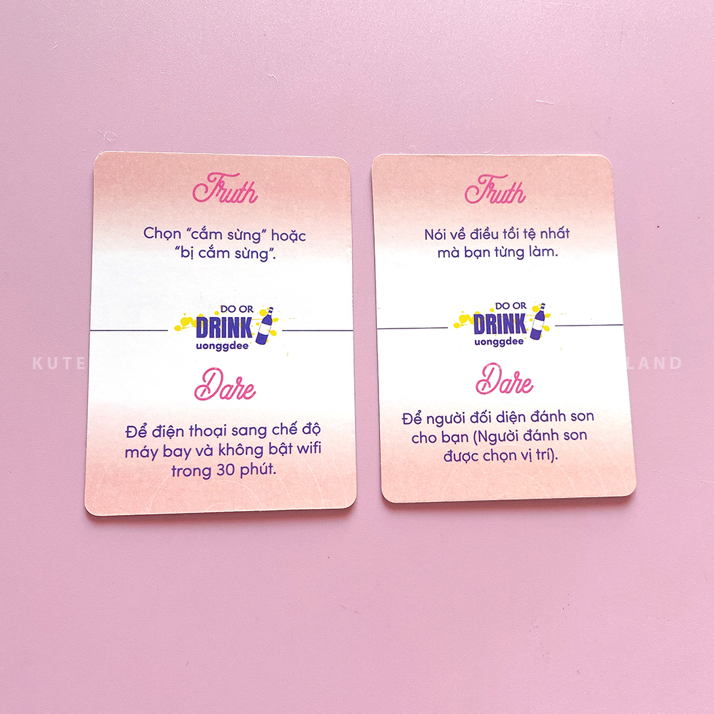 Img Bộ Bài Uống Đê Bản Mở Rộng Truth Dare 20 Lá Drinking Game Cho Nhóm Bạn Cặp Đôi Trong Bữa Nhậu