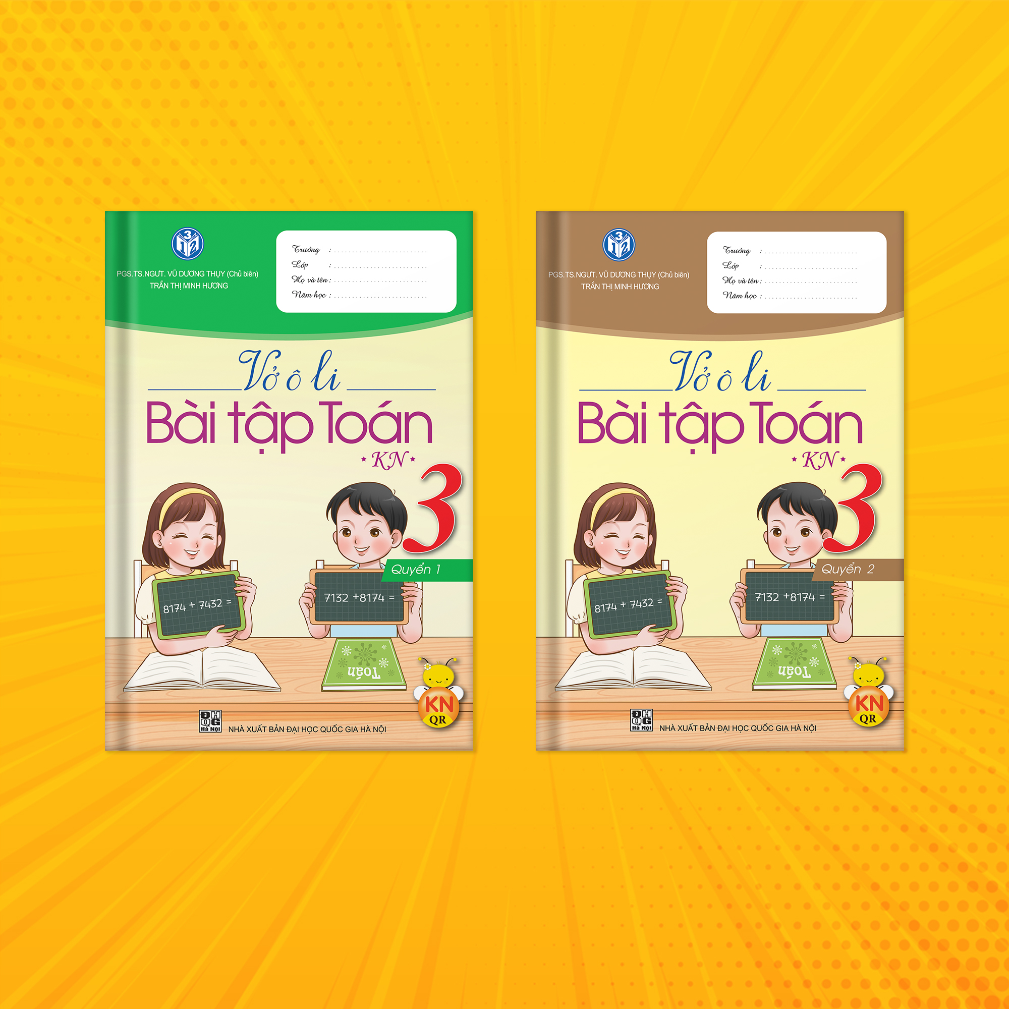 Vở ô li bài tập Toán bộ Kết Nối lớp 3 tích hợp QR CODE