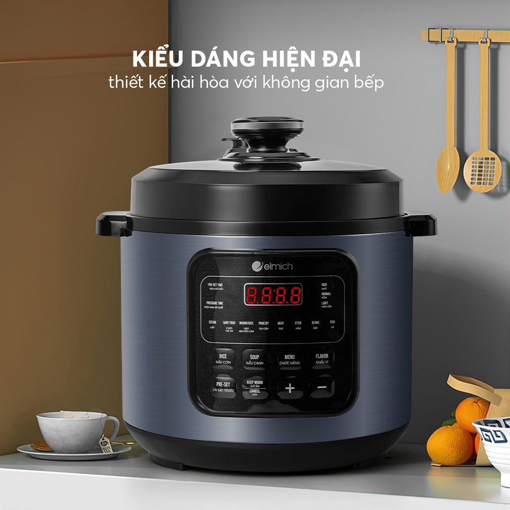 Nồi áp suất điện tử Elmich PCE-8571 - Hàng chính hãng