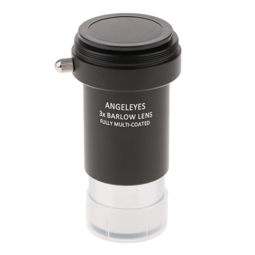 1.25 inch 5X 3X Barlow Lens Eyepiece Set Multi-coated Broadband Film with M42 Thread for Standard Telescope Astronomy Photography Accessory