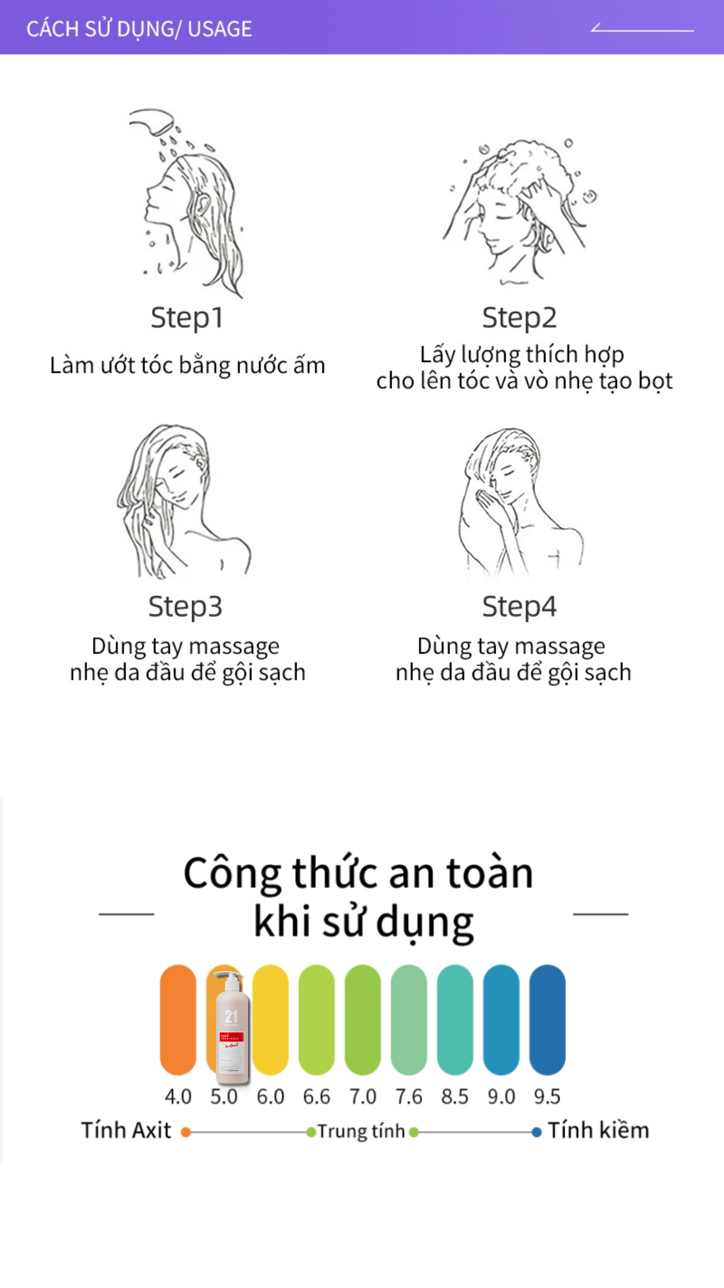 Combo Dầu Gội Sạch Gàu Ngứa + Dâu Xả Giảm Rụng Tóc Pharma 21 Nhật Bản - Chai 600ml
