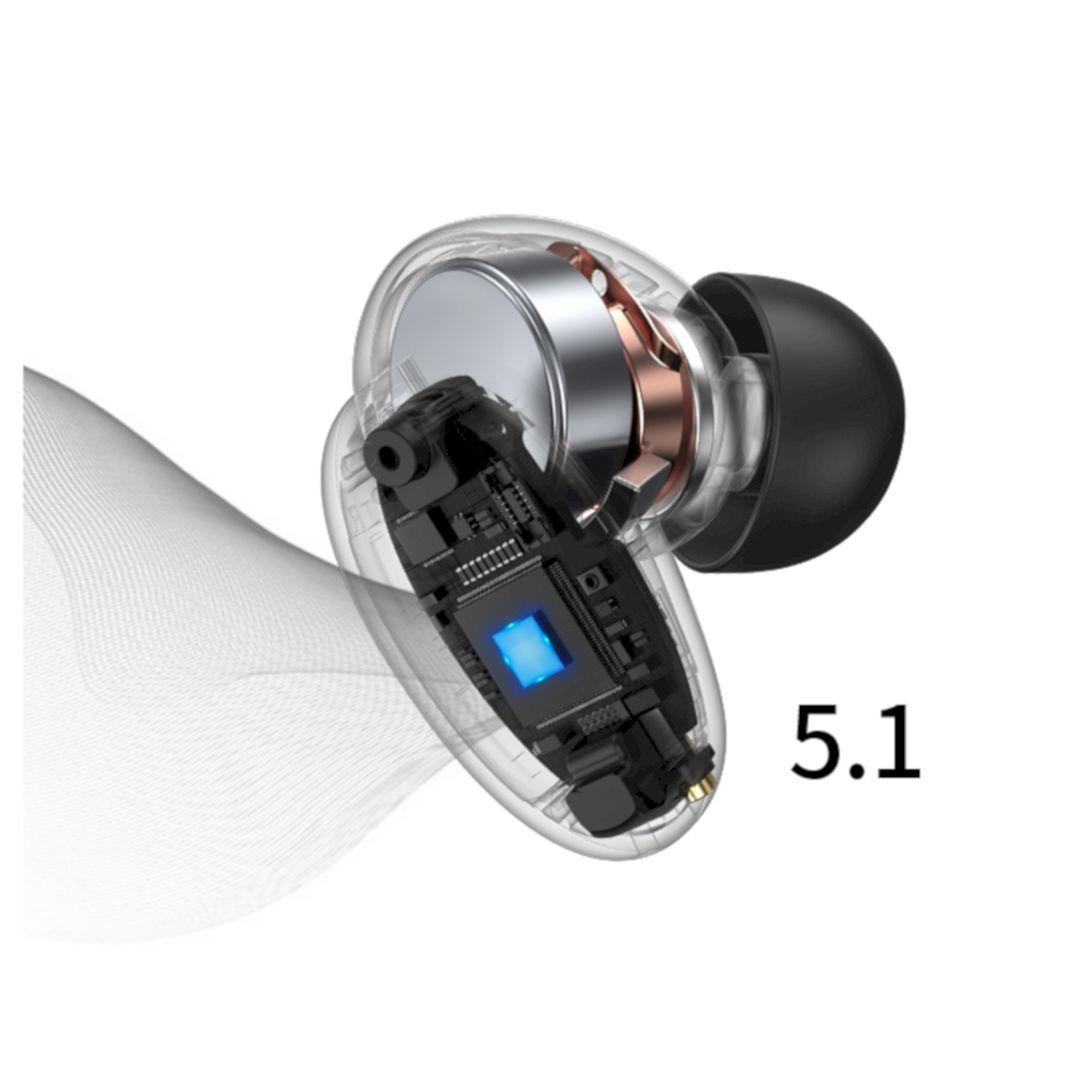 Ugreen UG90242WS118TK BT 5.1 IPX5 Màu Đen Tai nghe Bluetooth ANC Hitune X6 chất lượng âm thanh Hifi Chống ồn - loại bỏ tạp âm - HÀNG CHÍNH HÃNG