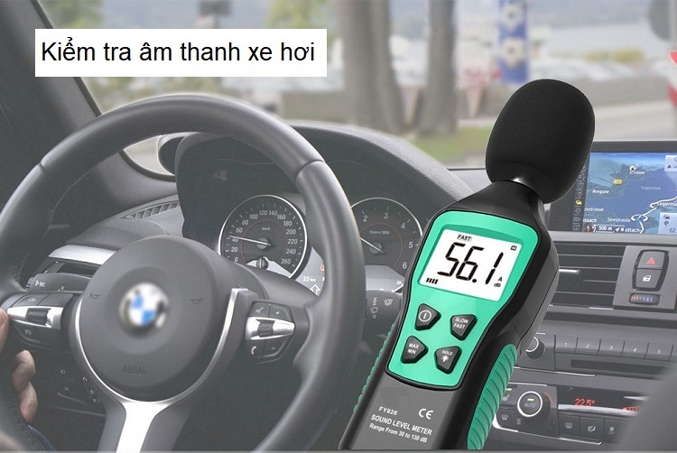 Máy đo cường độ âm thanh chuyên dụng cảm biến siêu nhạy, tự động tắt