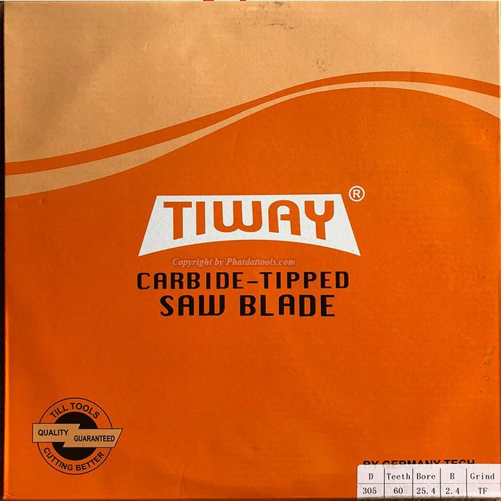 Lưỡi cưa thép hợp kim tốc độ chậm TIWAY 305mm-60 răng