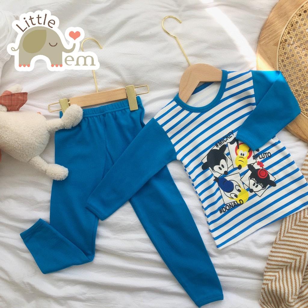 Bộ đồ bé trai/ bé gái Cotton xuất Nhật dài tay _ dysney friends