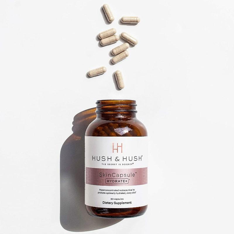 Viên Uống Giữ Ẩm, Cấp Ẩm, Ngăn Khô Da, Mất Nước Image Skincare Hush & Hush SkinCapsule Hydrate+ 60 viên