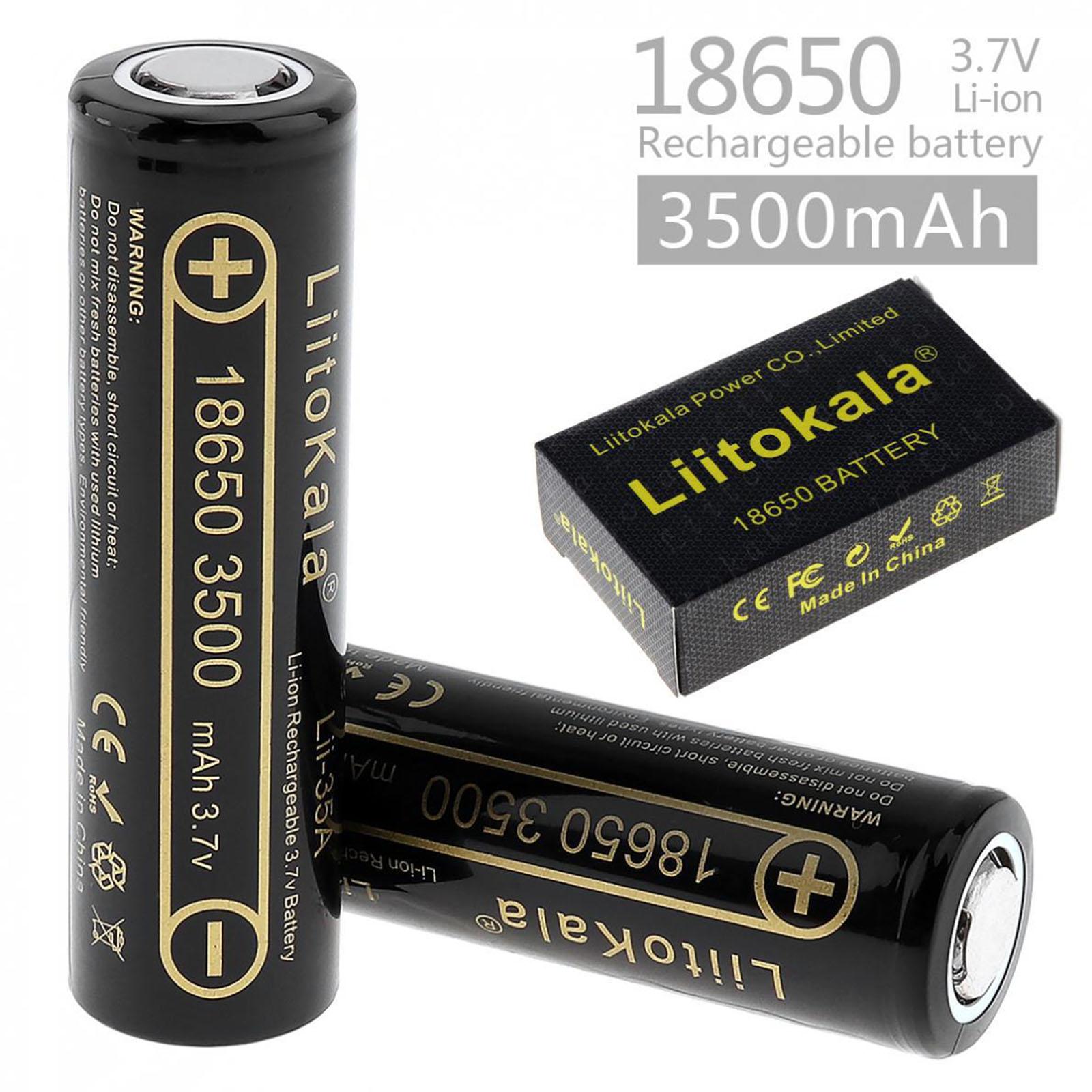 2x lii-35A 3500mAh 18650 Lithium Li-ion Battery Replacement Wide Application