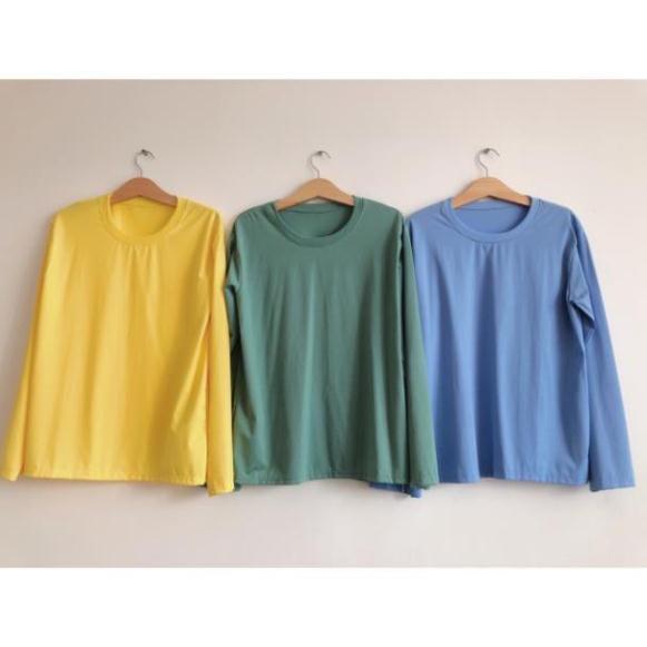 Áo thun tay dài form rộng unisex Wind Basic Long Tea sweater phong cách Ulzzang Wind
