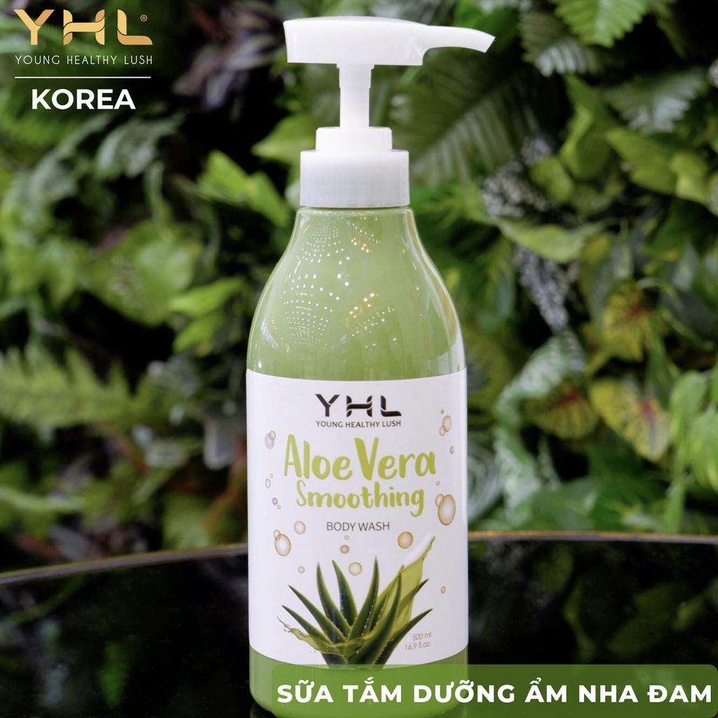 Sữa tắm chăm sóc cơ thể YHL cho các nàng, dưỡng ẩm, nha đam, 500ml Hàn Quốc