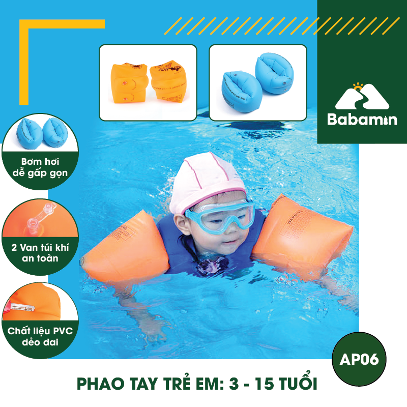 Phao Tay Tập Bơi Trẻ Em Học Bơi, Chơi Nước