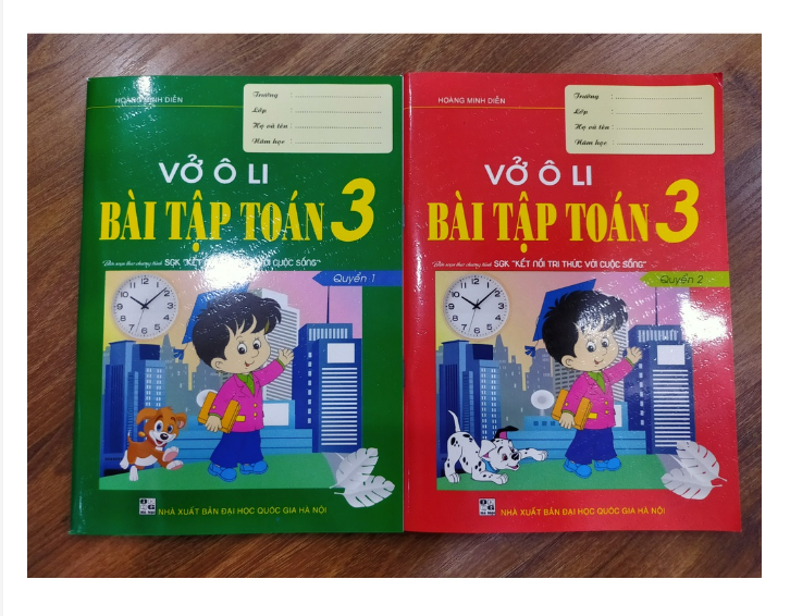 Sách - Vở Ô Li Bài Tập Toán 3 - Quyển 2