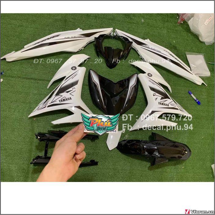 Tem Rời Exciter 150 Mx Trắng đen