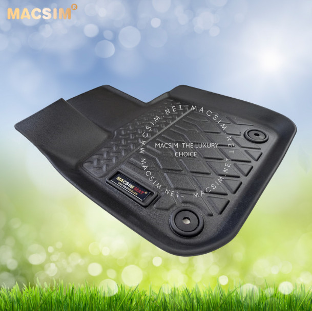 Hình ảnh Thảm lót sàn xe ô tô VinFast VF8 Nhãn hiệu Macsim chất liệu nhựa TPE cao cấp màu đen