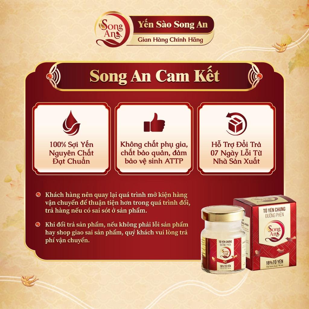 Tổ yến chưng đường phèn Song An Food hũ 70ml bổ sung dưỡng chất bồi bổ sức khỏe