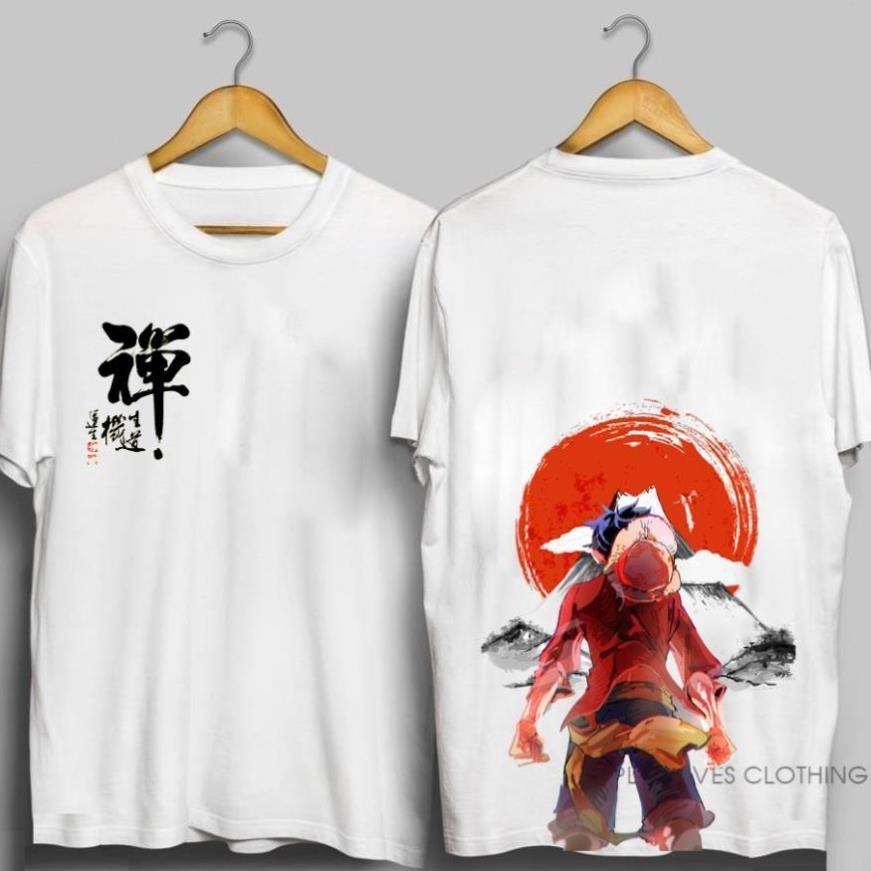 BỘ SƯU TẬP 7 Áo thun in 2 Mặt Hình Luffy cực ngầu - Áo luffy - Áo thun nam nữ tay ngắn- Áo tay lỡ BST 002