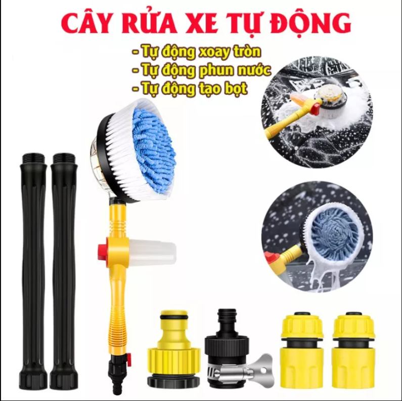 BÀN CHẢI RỬA XE TỰ ĐỘNG XOAY 360 ĐỘ