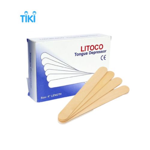 QUE ĐÈ LƯỠI GỖ LITOCO HỘP 100 Que