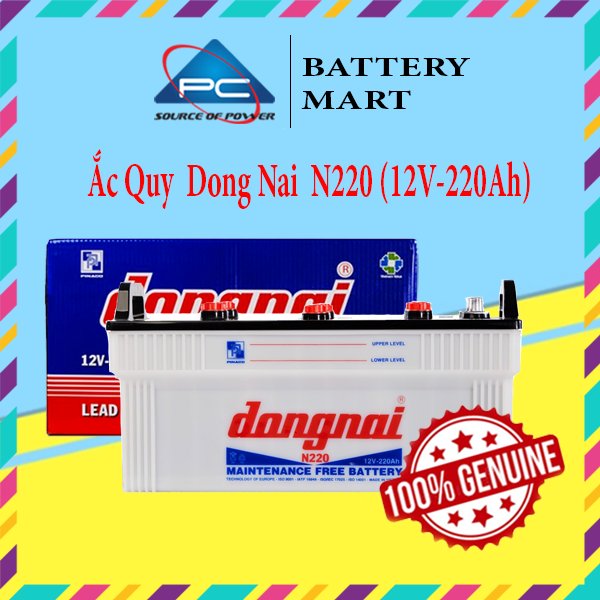 Bình Ắc Quy 12V-220AH, Ắc Quy Dong Nai N220