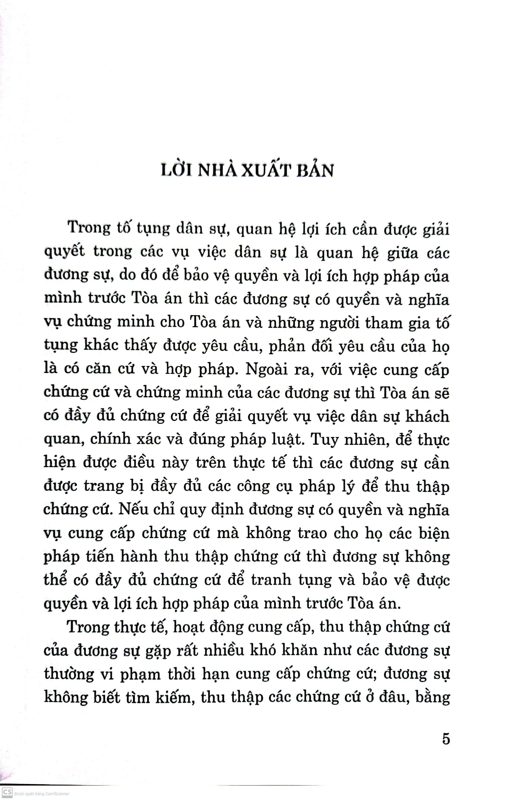 Cung cấp, thu thập chứng cứ của đương sự trong tố tụng dân sự Việt Nam (Sách chuyên khảo)