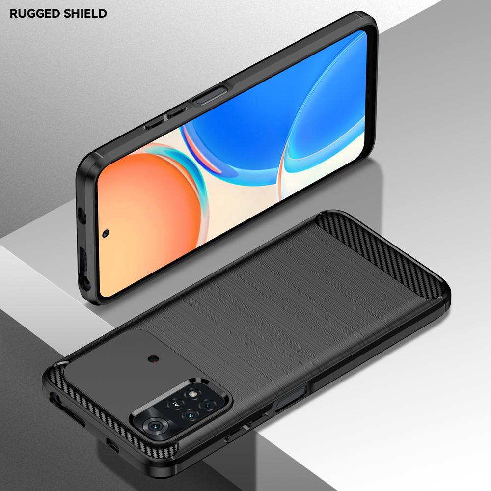 Ốp lưng dành cho Xiaomi Poco M4 Pro ốp silicone mềm Carbone phay xước chống sốc chống vân tay