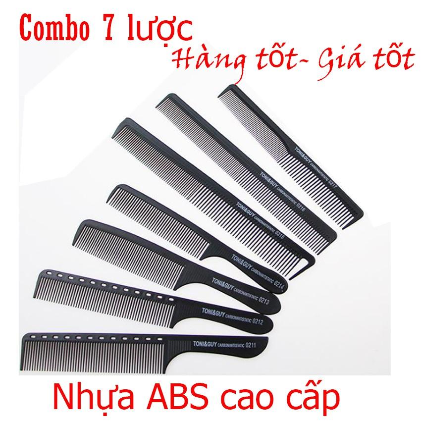 Bộ 7 lược toni guy công nghệ Nhật Bản nhựa ABS cao cấp rất tiện khi sử dụng dành cho anh em thợ tóc