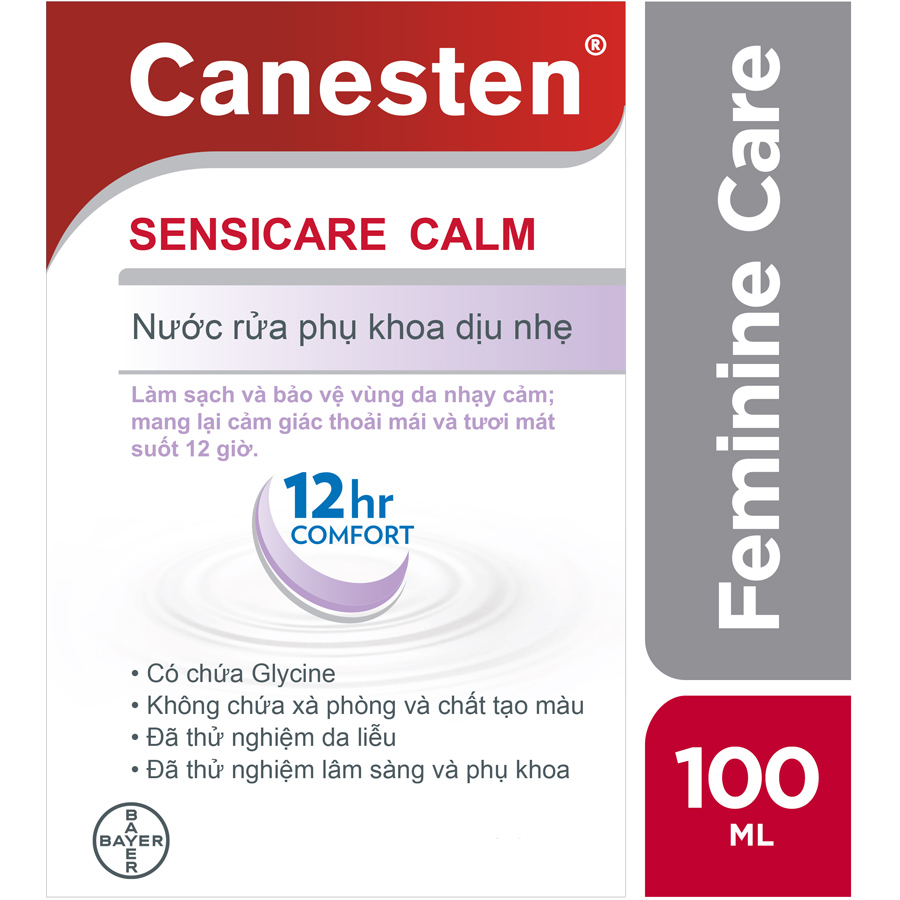 Dung dịch vệ sinh phụ nữ CANESTEN SENSICARE CALM (100ml)