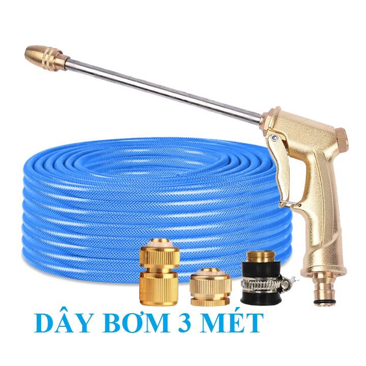 Bộ dây vòi xịt nước rửa xe,tưới cây .tăng áp 3 lần,loại 3m,5m 206701-3