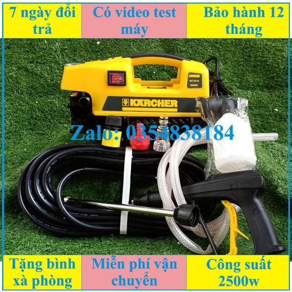 Máy rửa xe KACHER KC101A hàng coongty, súng dài tặng bình