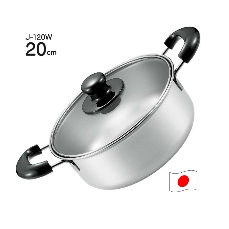 Nồi inox Tsubame 2.6 lít nắp bằng thủy tinh chịu lực - Hàng nội địa Nhật Bản