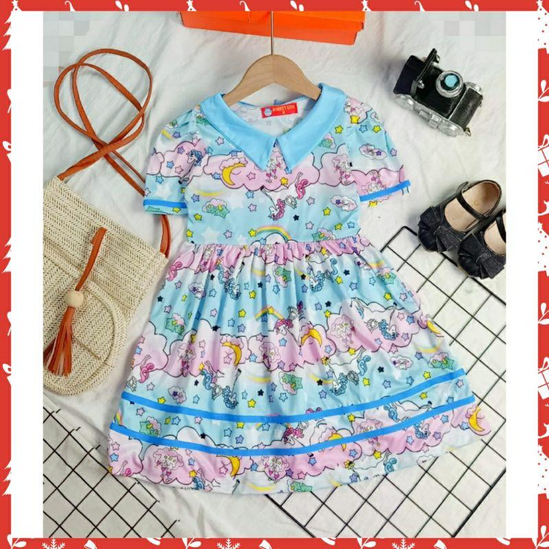 Đầm thun lạnh hoạ tiết dễ thương size đại - Váy đầm bé gái