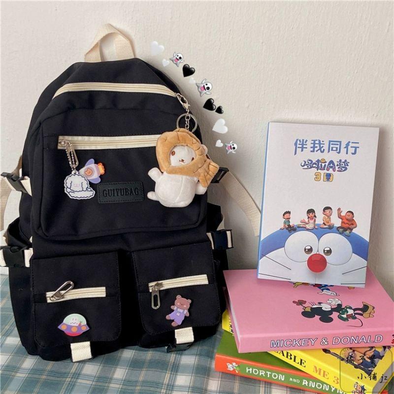 Balo Ulzzang Hàn Quốc học sinh đi học đi chơi ngăn Mica trong suốt phối lưới siêu xinh OKELea