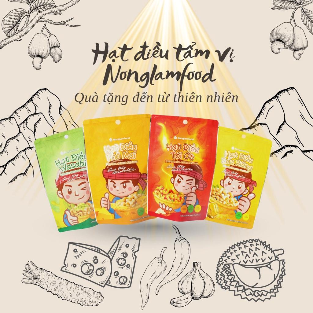 Hạt điều phô mai 45g Nông Lâm Food nguyên hạt không vỡ thơm mùi hạt điều kết hợp cùng phô mai