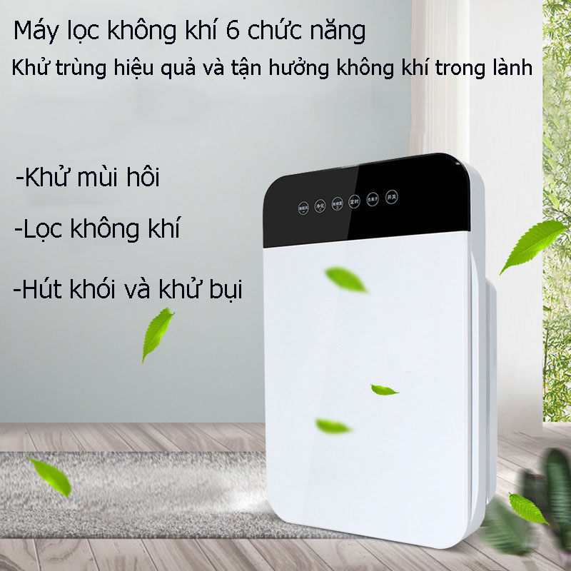 Máy Lọc Không Khí Gia Đình CTFAST CT-022, Máy Lọc Khói Bụi Thông Minh, Tạo Ion Âm Công Nghệ Lọc HEPA 3 Lớp, Kết Hợp Than Hoạt Tính Có Điều Khiển Từ Xa Tiện Dụng (Diện Tích Sử Dụng 35m2) - Hàng Chính Hãng